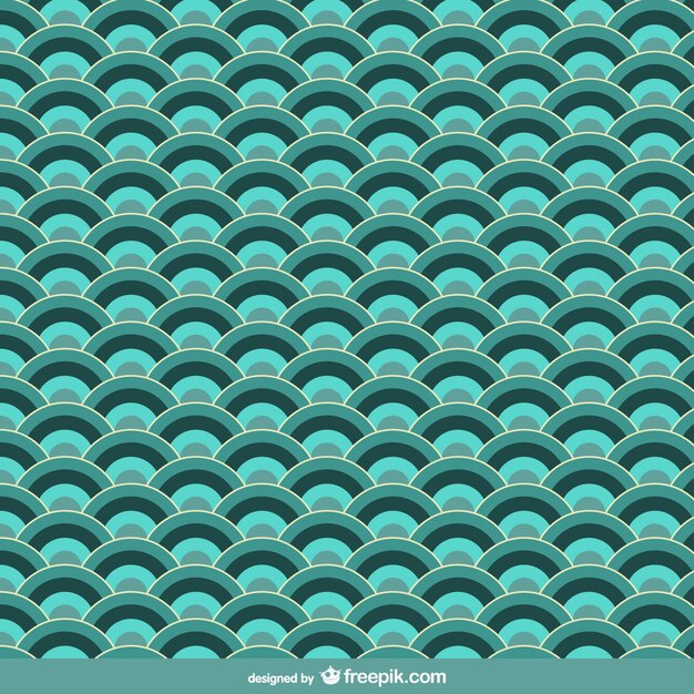 Retro wavy pattern