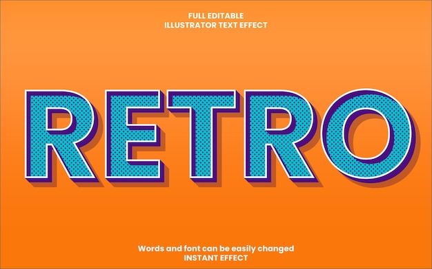 Retrotext effect