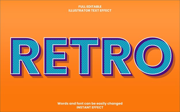 RetroText Effect