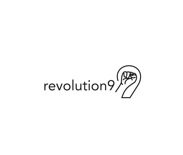 Vettore gratuito revolution logo branding identity corporate vector design