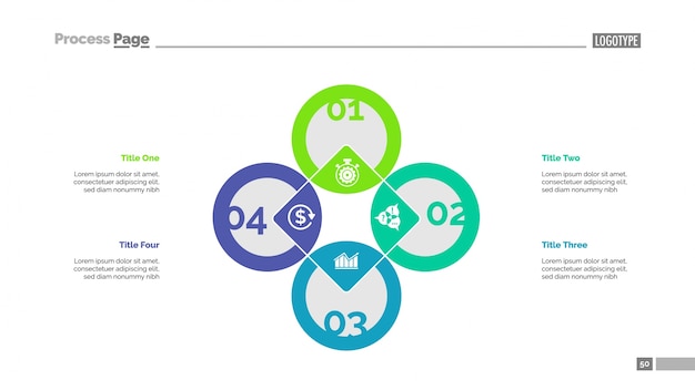 Rhomb chart slide template