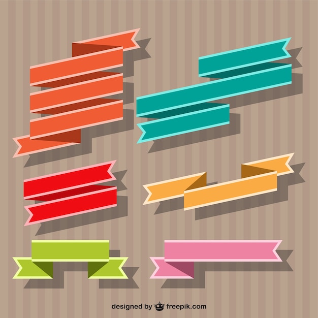 Ribbon banner vector