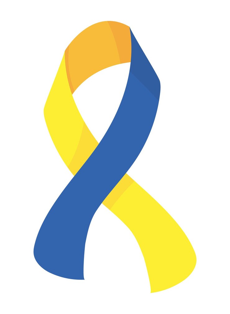Free Vector ribbon down syndrome