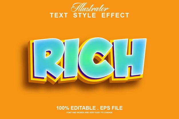 Rich text effect editable