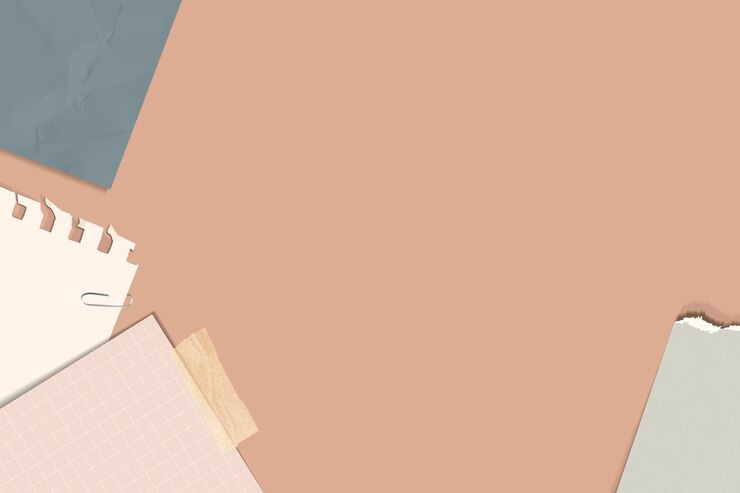 Free Vector ripped notes on a peach background vector
