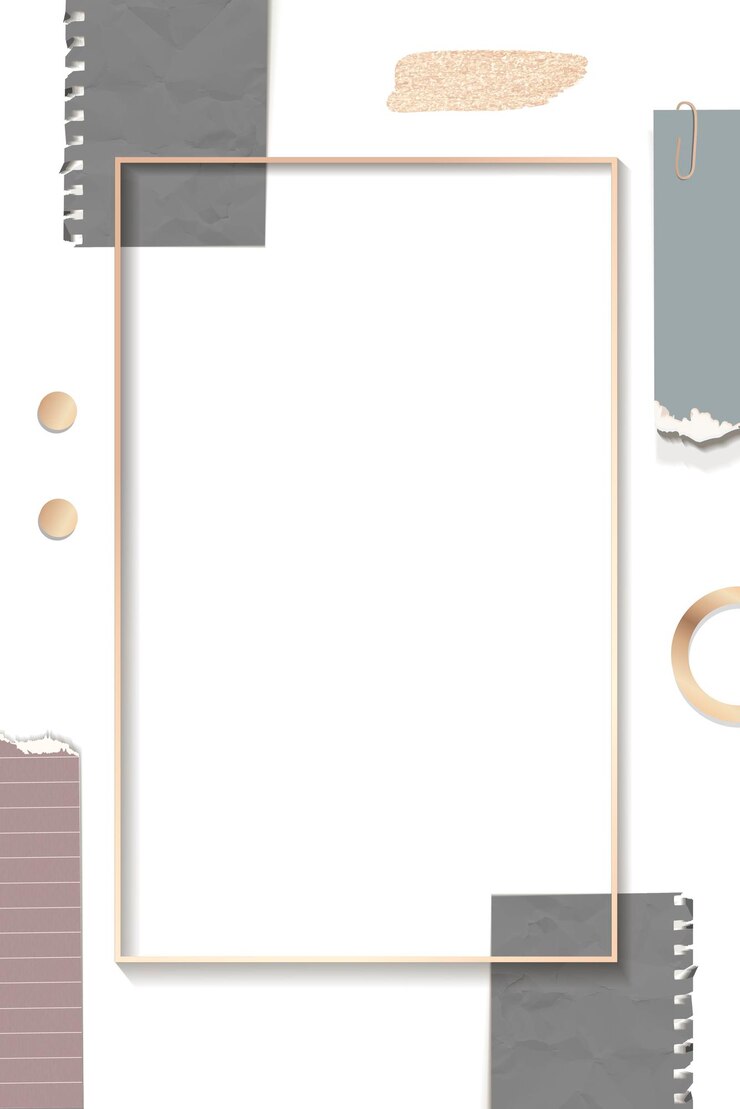 Free Vector ripped notes rectangle frame