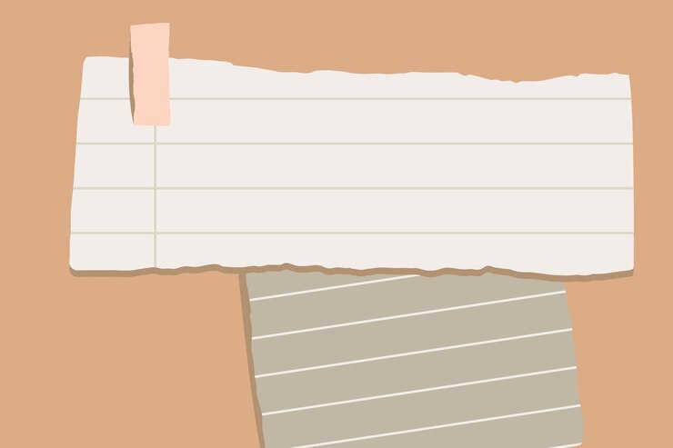 Free Vector ripped paper notes