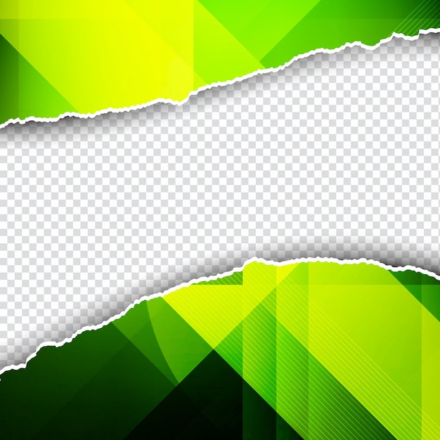 裂かれた紙のスタイル緑の多角形の背景