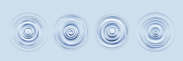 잔물결 물파 벡터 스플래시 모션 효과 원 음악 사운드 질감 3d 현실감 있게 분리된 부드러운 둥근 웅덩이 상단 보기 흰색 동심 링이 있는 떨어지는 드롭 추상 파란색 풀 아쿠아 충격