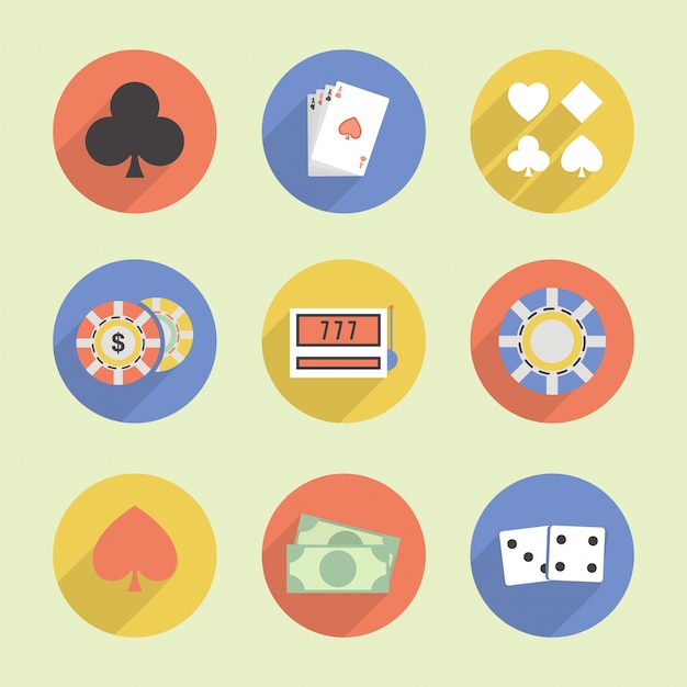 Free vector risk leisure sign poker gambler