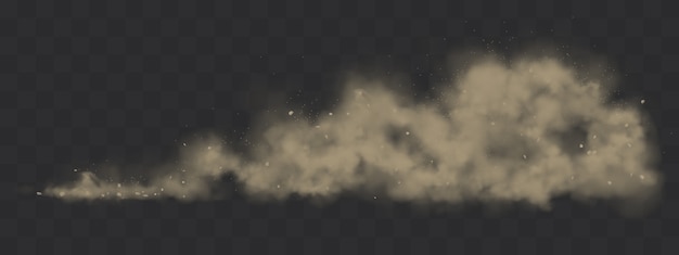 Free vector road dust cloud