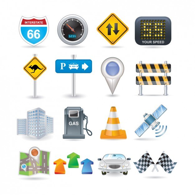 Road Icon Set