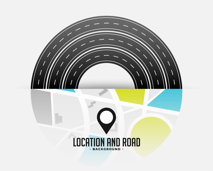 무료 Vector 로드맵 통로 여행 디자인