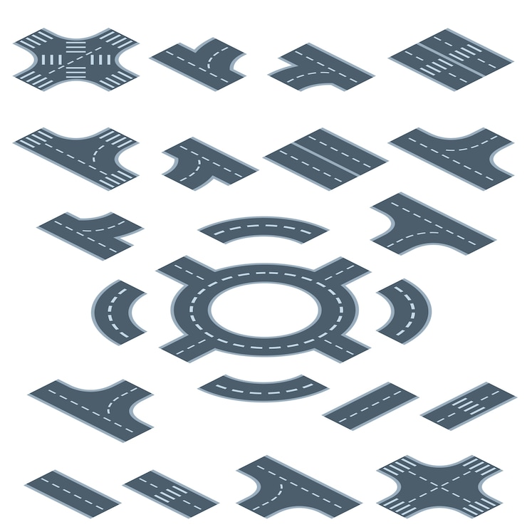 मुफ़्त वेक्टर road marking constructor illustration