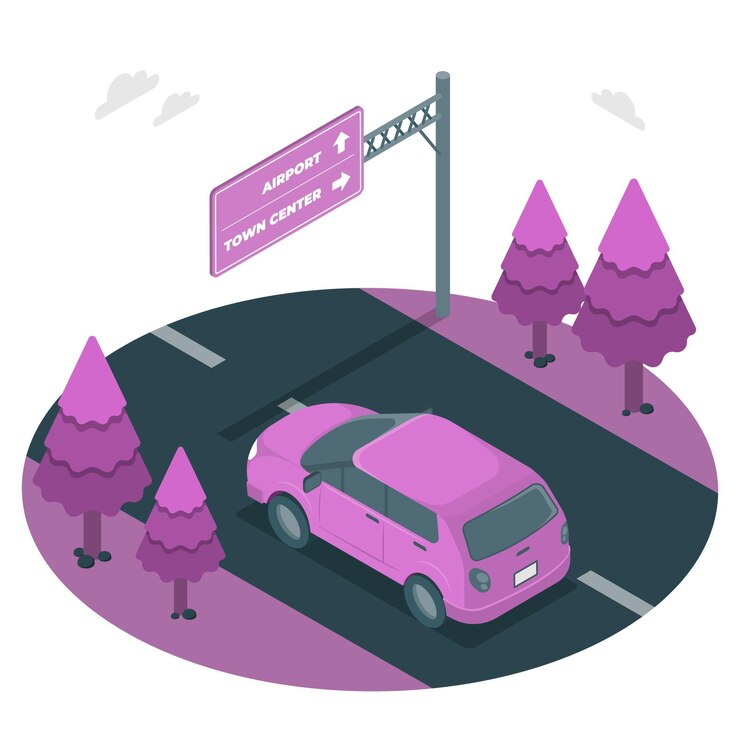 Free Vector road sign concept illustration