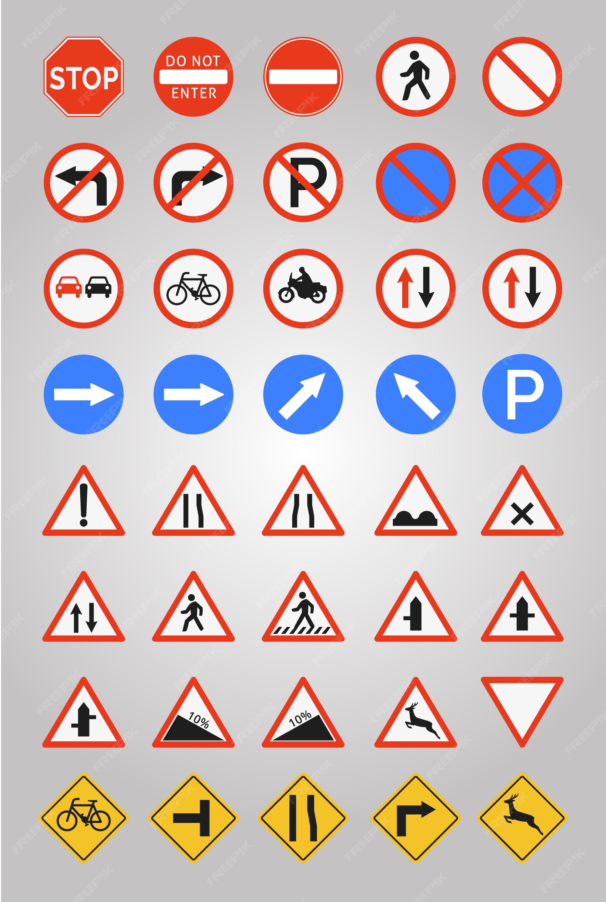 street signs and their meanings