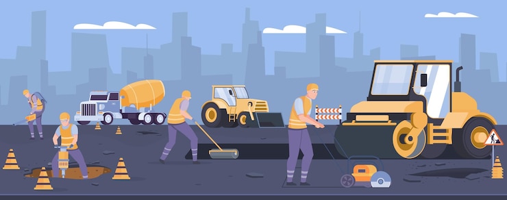 Free Vector road surface background