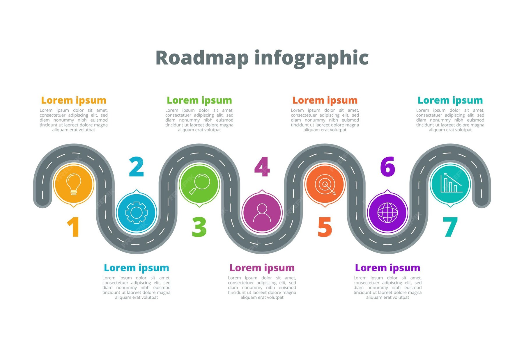 free-vector-roadmap-infographic-template