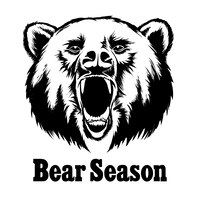 Free vector roaring bear illustration
