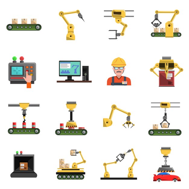 Robot Icons Set