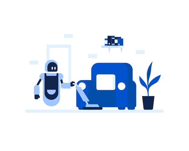 vector robot house