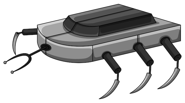 Бесплатное векторное изображение Робот-машина с множеством ног