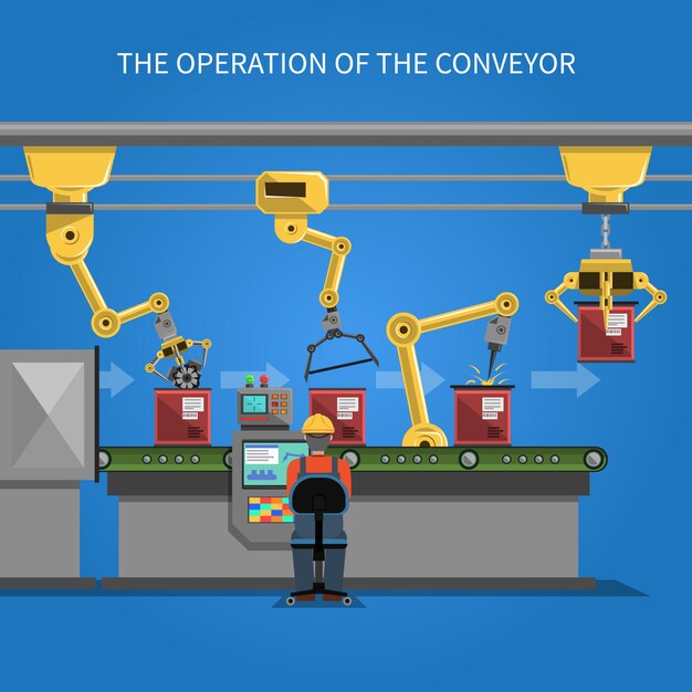  robot operation background