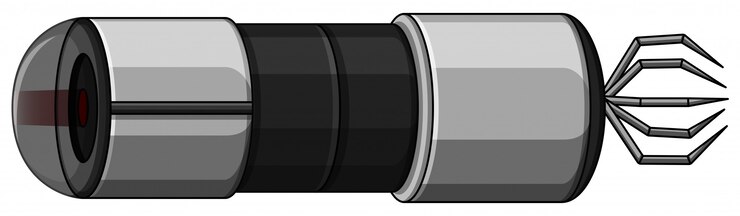 Free Vector robot with red eye and legs