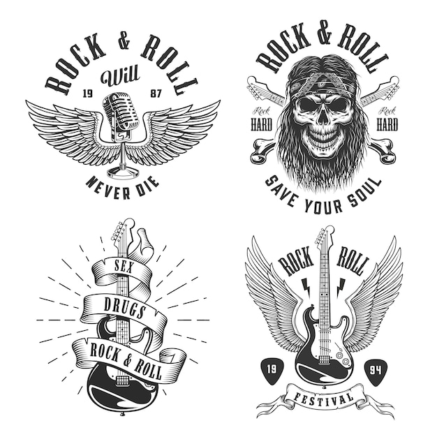 Rock And Roll Emblems