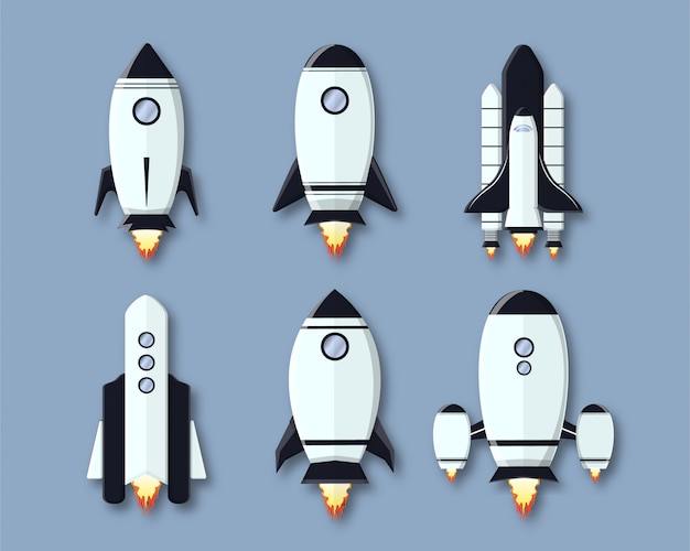 Download 3d rocket launch with computer illustration concept | Premium Vector