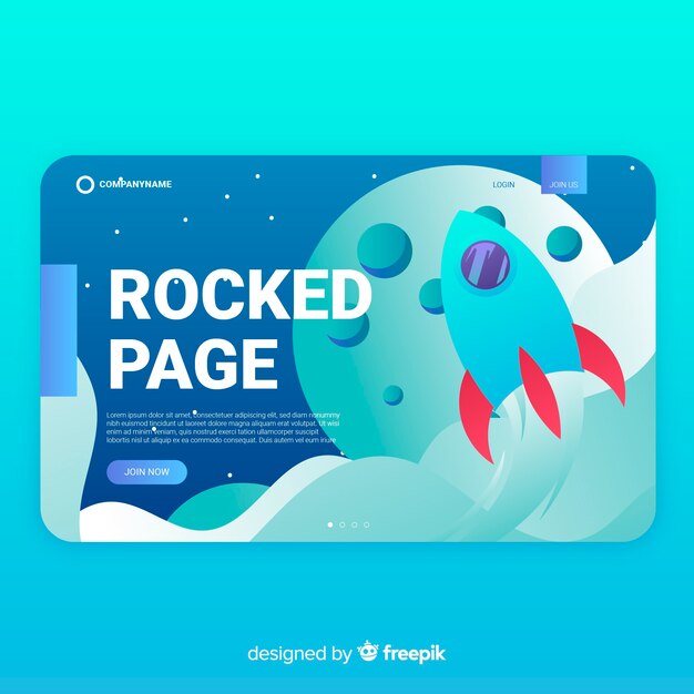 Rocket landing page