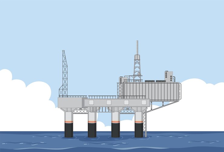 Free Vector rocket launch scaffolding or launchpads vector
