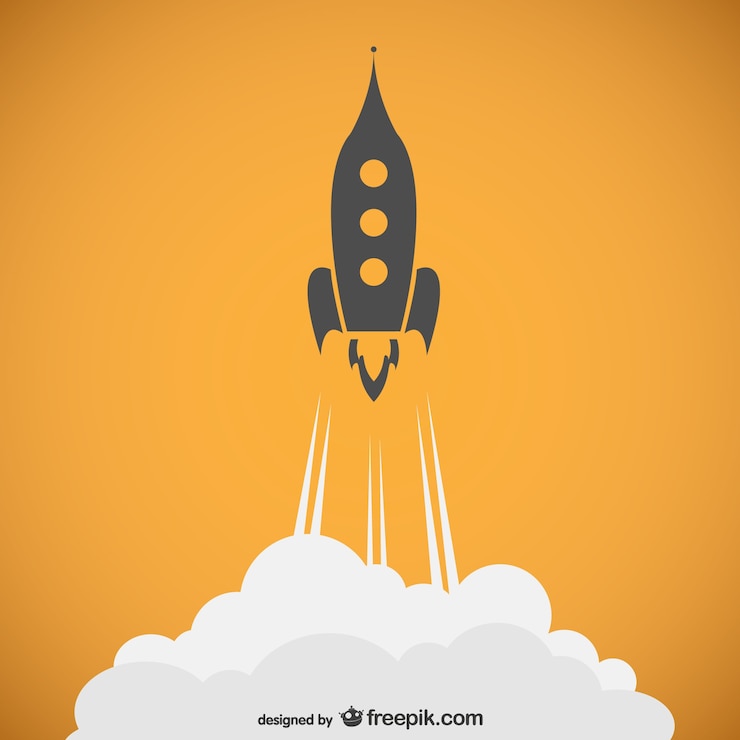 Free Vector rocket outline vector
