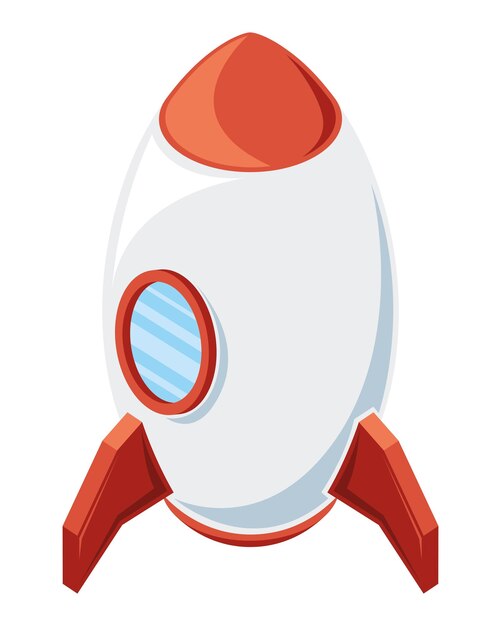 Free vector rocket start up