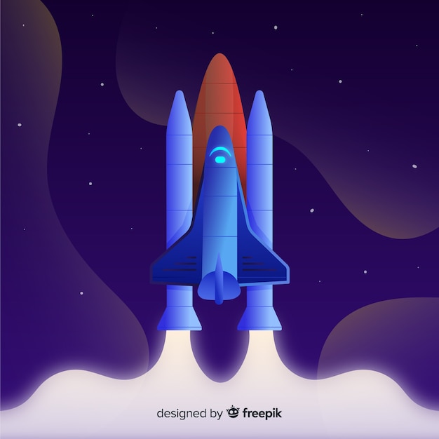 Free vector rocket