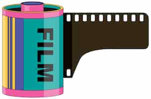 Free vector roll film or rollfilm isolated