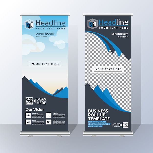 Roll up template design