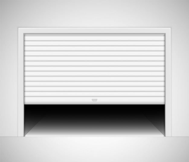 Exterior Concept Background With Garage Boxes For Rent Storage