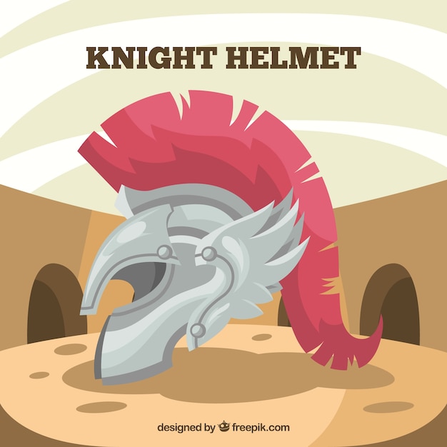 Free vector roman helmet background