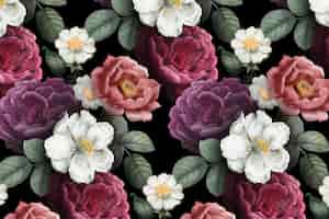 Free vector romantic floral background