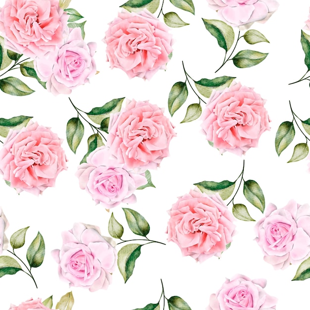 romantic floral seamless pattern