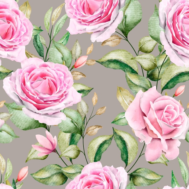 romantic floral seamless pattern