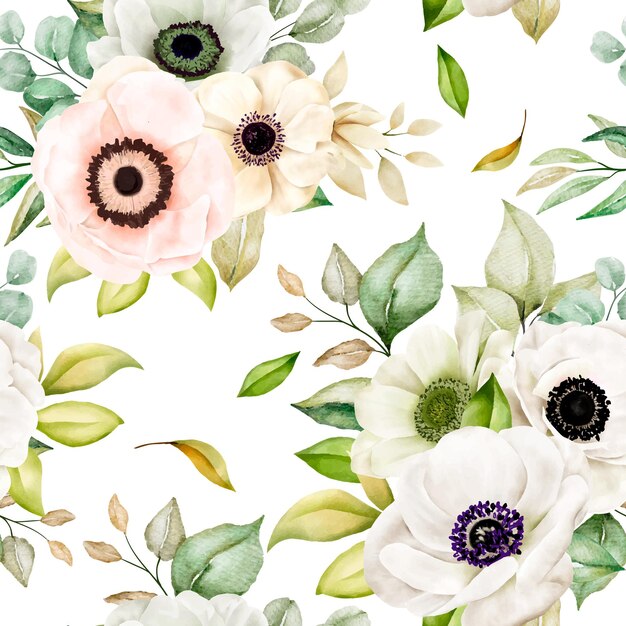 Romantic floral seamless pattern