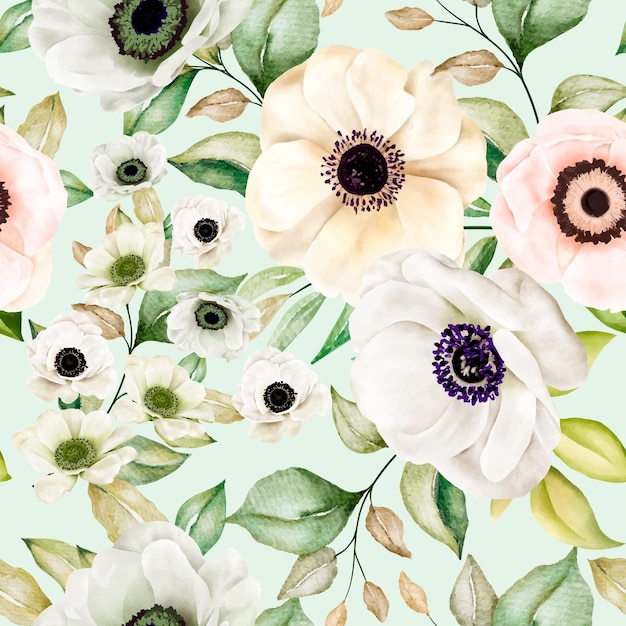 Romantic floral seamless pattern