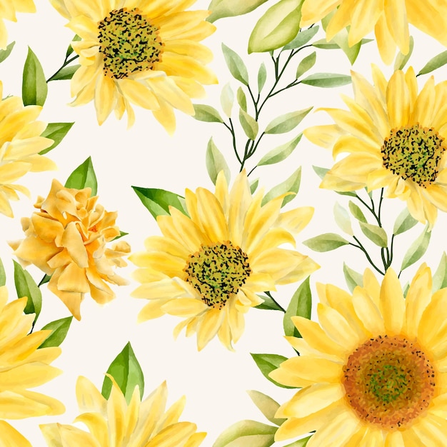 Romantic floral seamless pattern