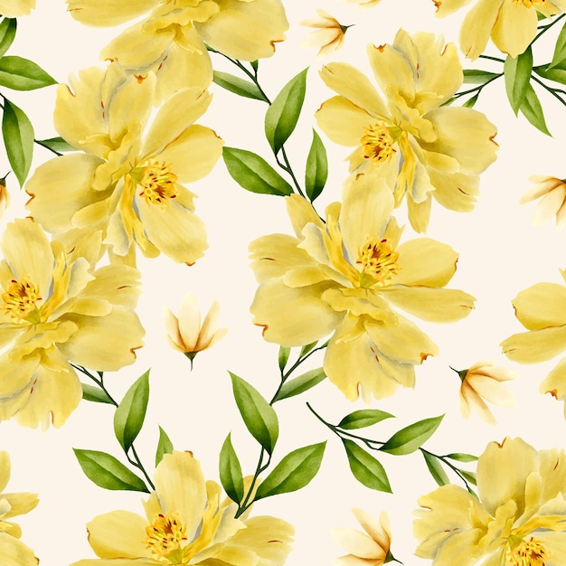 Romantic floral seamless pattern