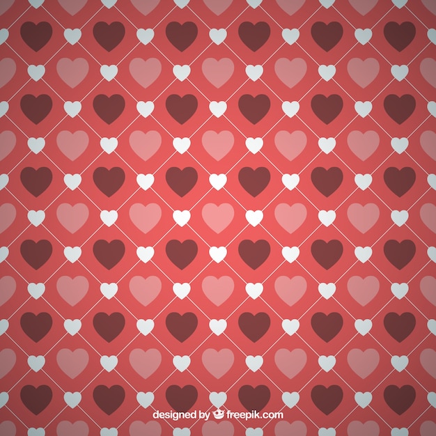 Romantic hearts background