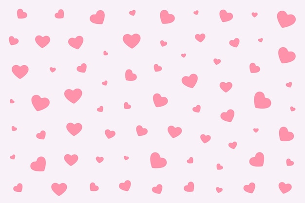 Free vector romantic love heart pattern for couple wedding or anniversary ceremony