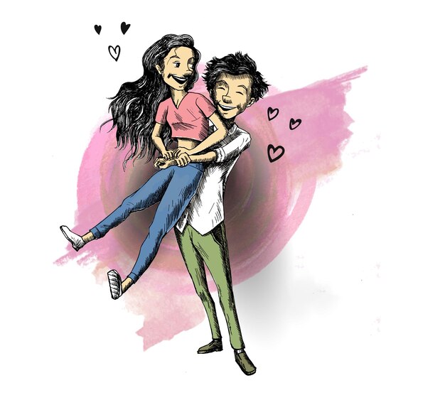 Couple Drawing Images - Free Download on Freepik