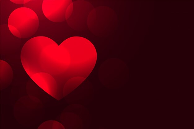 Romantic red love heart beautiful background